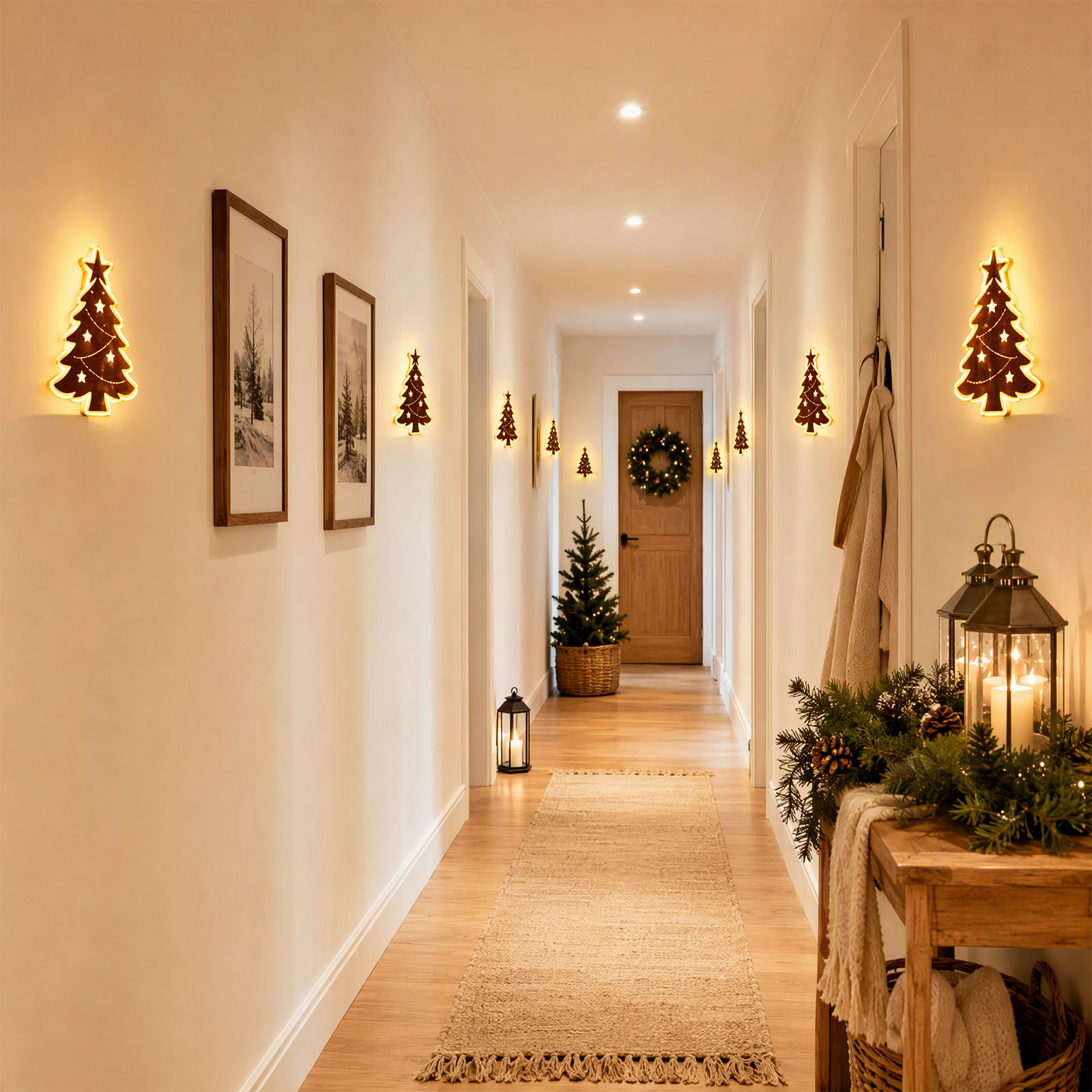 Santa Claus Reindeer Glowing 3 - Up Lighting Decor 评论和价格