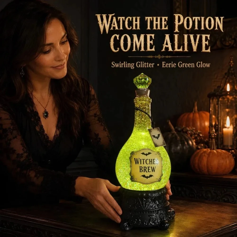 Lighted Witches’ Brew Bottle G - Up Lighting Decor 评论和价格