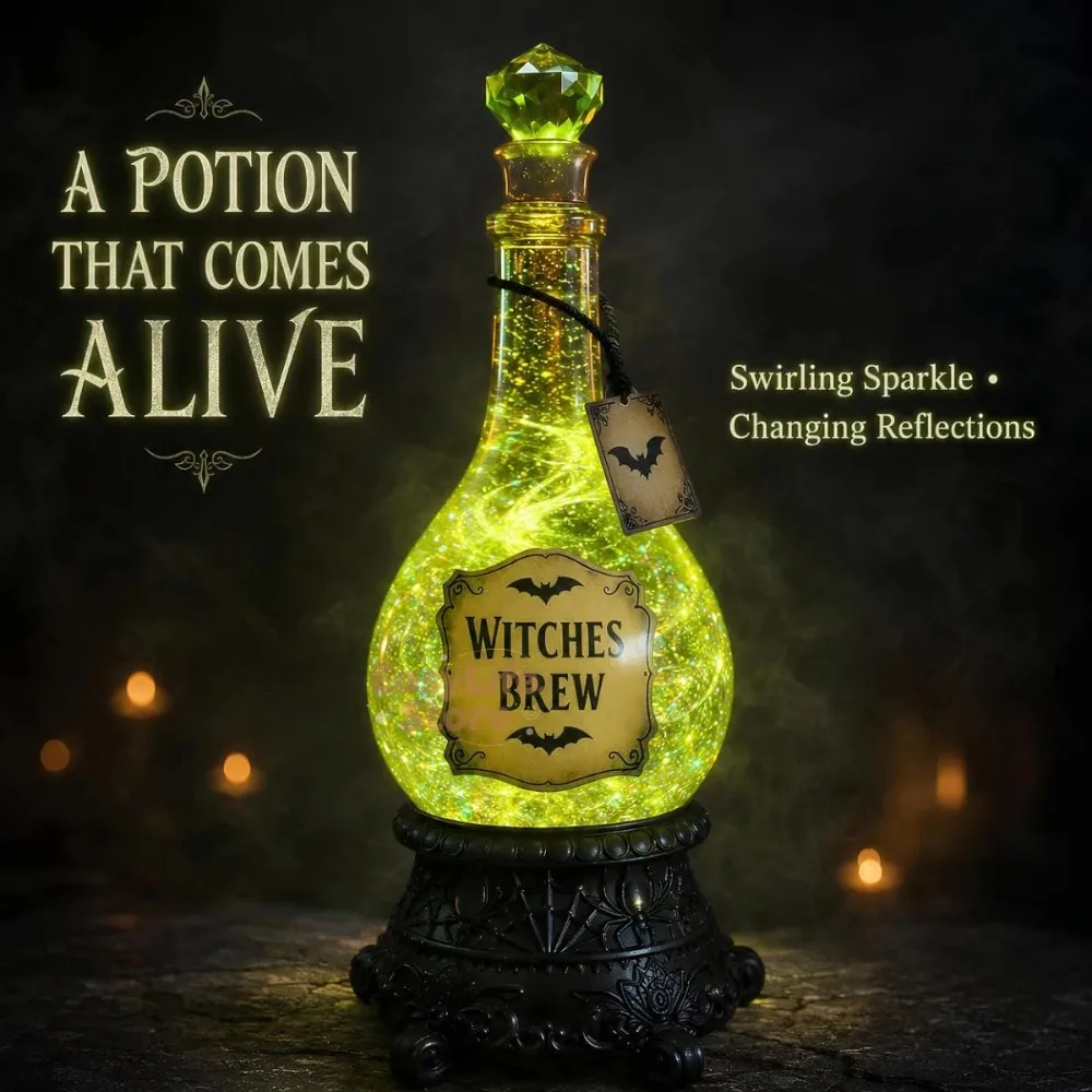 Lighted Witches’ Brew Bottle G - Up Lighting Decor 评论和价格