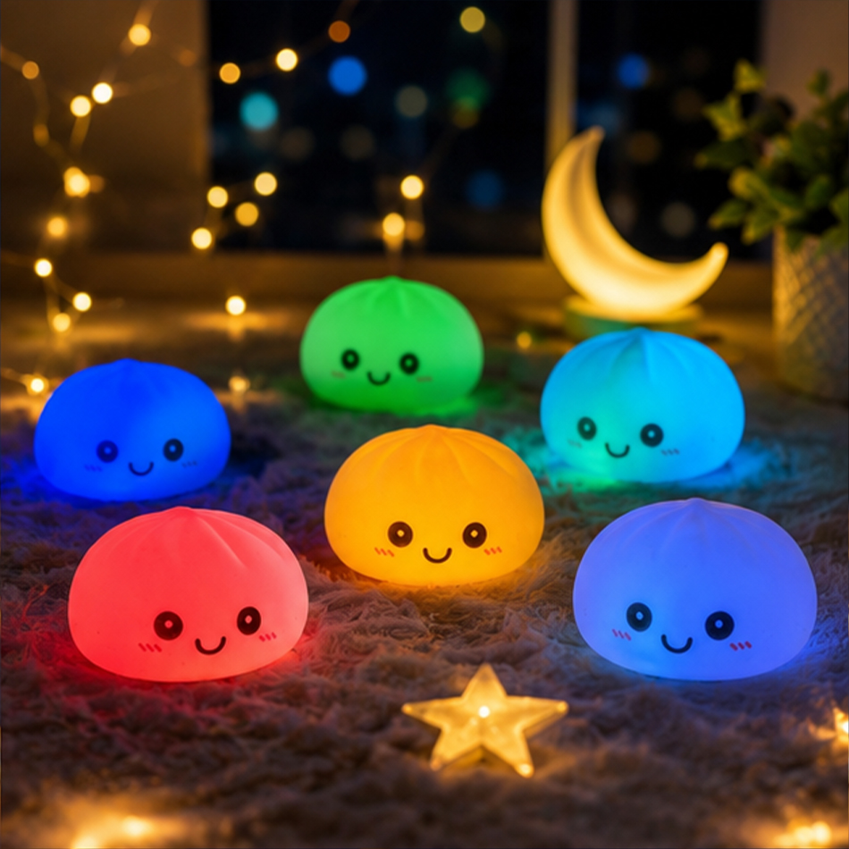 2027 LED Bun Squishy, Glowing  - Up Lighting Decor 评论和价格