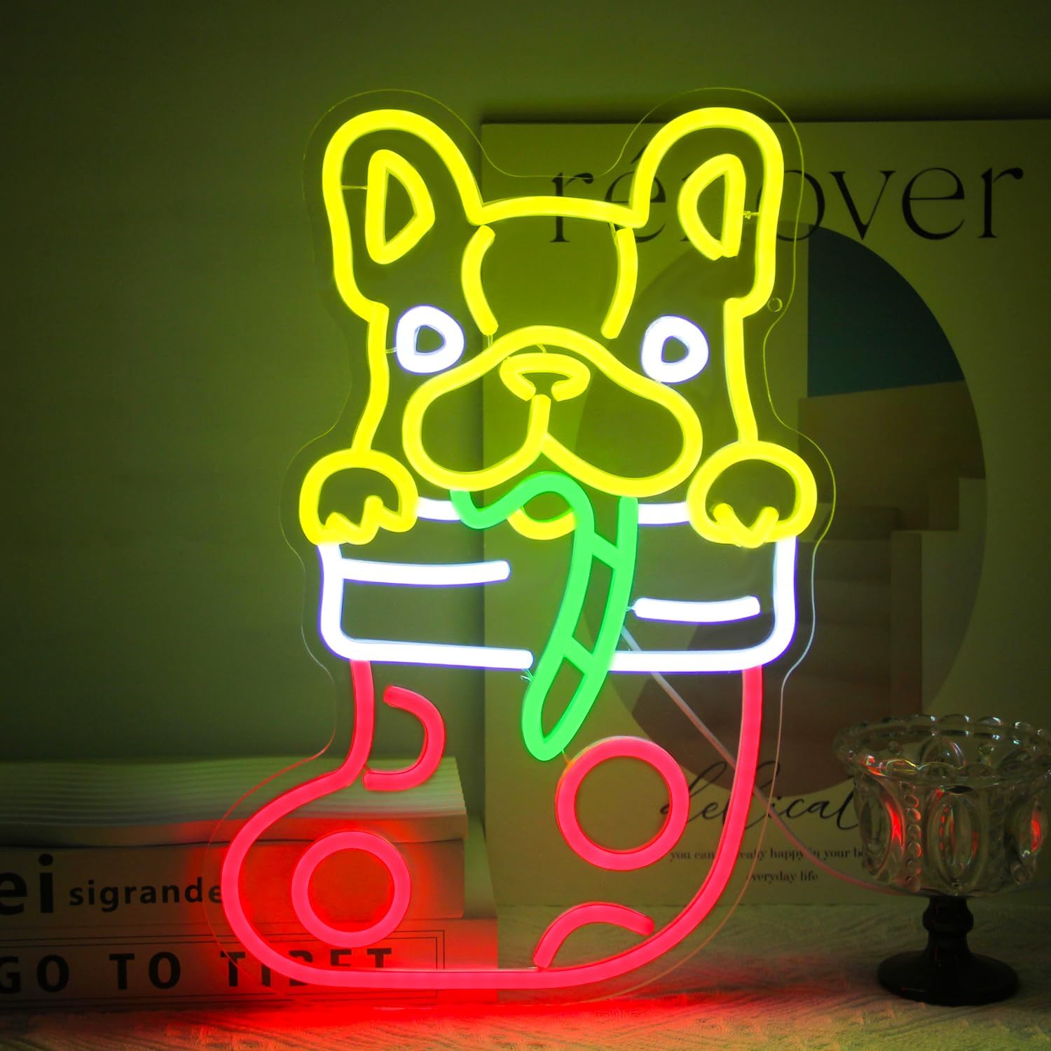 French Bulldog Christmas Stock - Lighting Christmas Decor 评论和价格